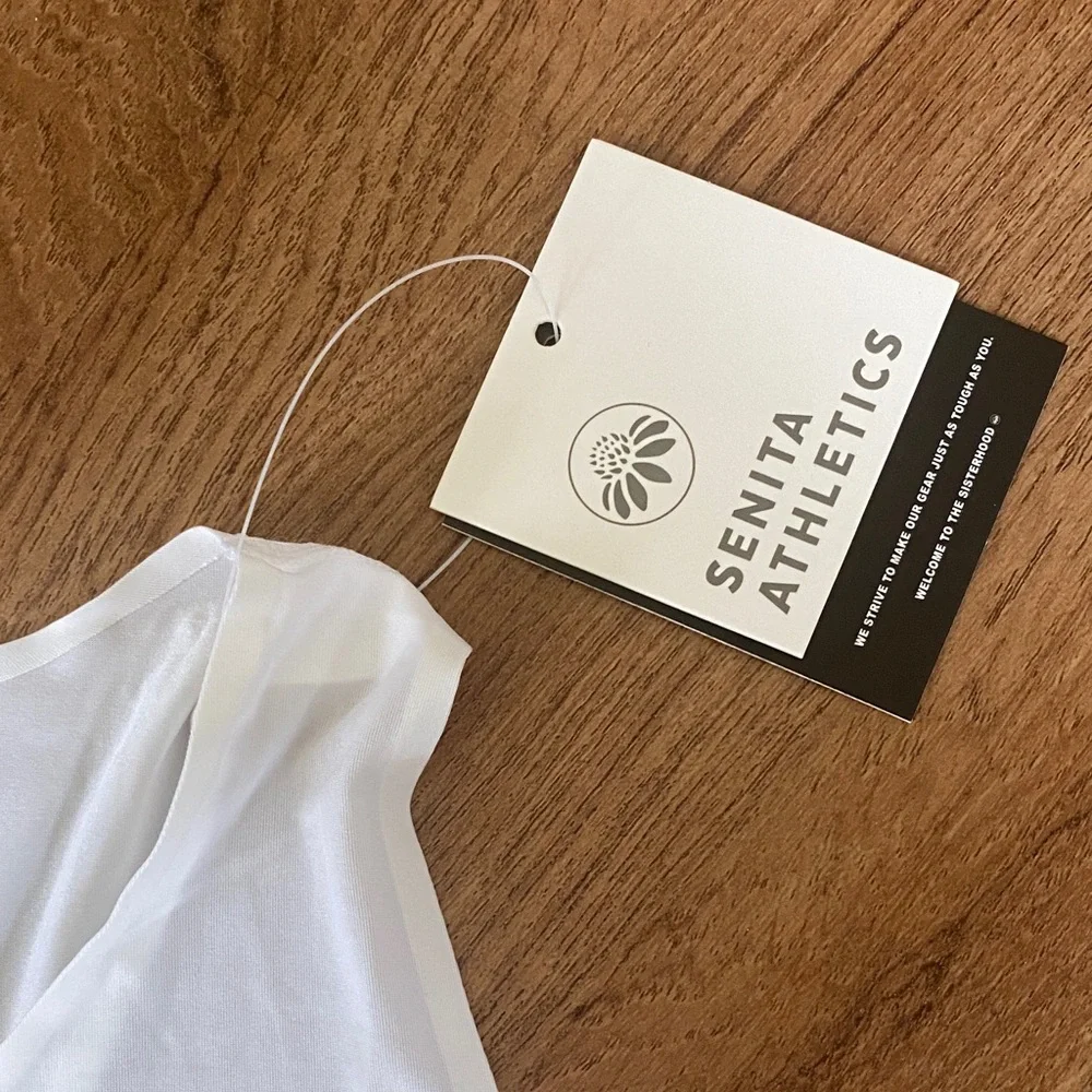 Senita White Women's Crop Top - Picture 2 of 4
